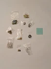Mixed vintage costume jewelry lot earrings necklace bracelet watch ring brooch
