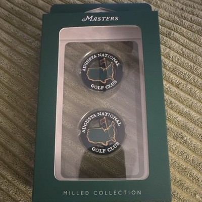 Masters Berckmans Metal Golf Ball Markers Set Augusta National Golf Club 2pcs
