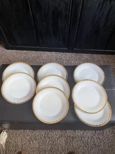 Fire King Oven Wear  Gold Trim