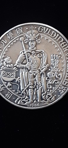 Austria 1986 Guldiner Silver Restrike 1486 Guldin first Silver $ 500th anni