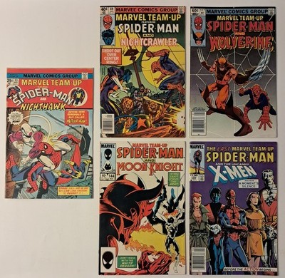 Marvel Team-Up Lot of 5 (1st Professor Power/X-men,Moon Knight, Last Issue!)
