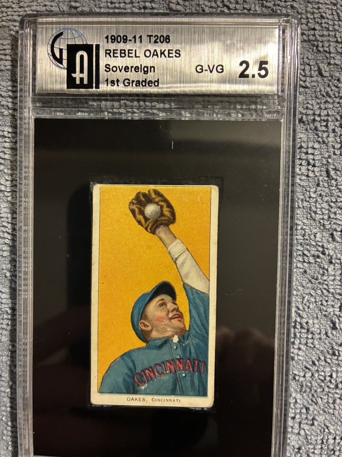 1909 T206 Rebel Oakes GAI 2.5 Sovereign  