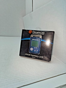 Sega Dreamcast Clear Blue VMU OEM Visual Memory Unit TESTED WORKS PERFECT #B8