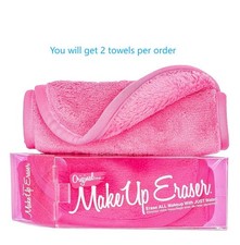 2 x MakeUp Eraser The Original Pink Erase All Makeup Remover Towel 15.5"x7.5" 