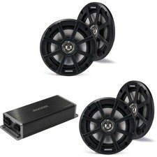 Kicker Marine KPX300.4 Powersports Motorcycle Amp 2 6.5" Speakers 4 Ohm