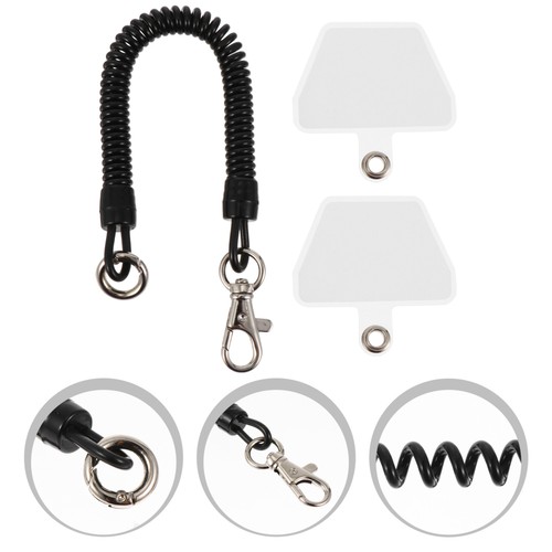 Smart Phone Elastic Tether Strap for All Phones Lanyard Spring - Picture 5 of 5