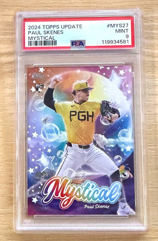 2024 TOPPS UPDATE MYSTICAL PAUL SKENES ROOKIE CARD PIRATES PSA 9 #MYS27
