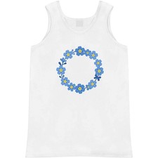 'Forget Me Not Flowers Wreath' Adult Vest / Tank Top AV060671