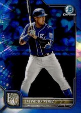 2022 Bowman Chrome Sapphire #80 Salvador Perez Kansas City Royals