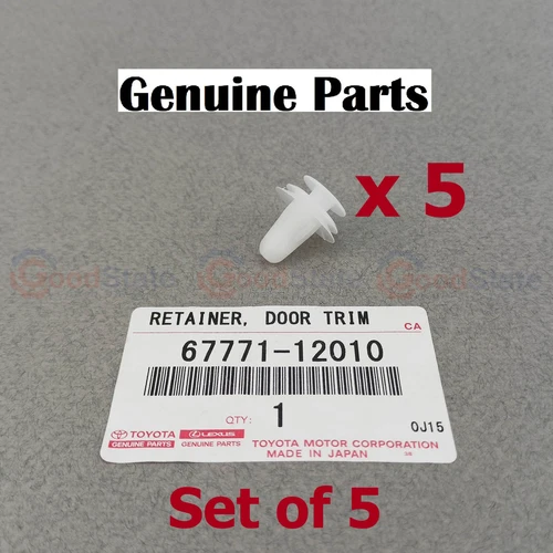 Genuine Corolla EE80 CE80 CE71 CE70 AE82 AE71 Quarter Inside Trim Board Clip x5 - Picture 1 of 20