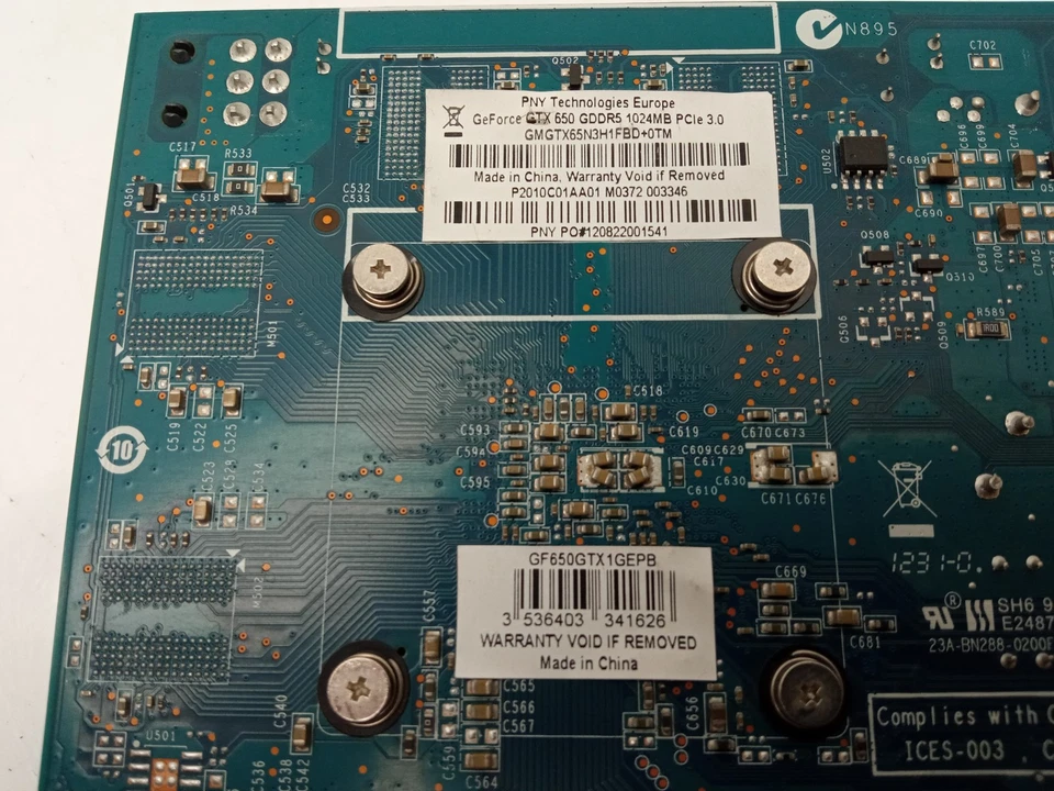 PNY NVIDIA GeForce GTX 650 Ti 1GB GDDR5 Video Graphics Card GF650IGTX1GEPB - Image 4 of 4