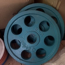 Body Rip 10kg Weights Set Of Two green