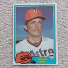 Topps 1981 Nolan Ryan #240 Houston Astros MLB Vintage Baseball Card