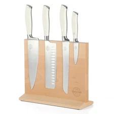 Kitchen Essentials 5 Piece German Steel Blade w/Triple Riveted Handle Set on ...