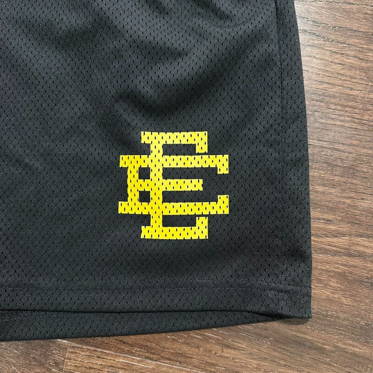 ERIC EMANUEL EE Basic Shorts Black Yellow Mesh St… - image 2
