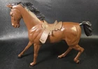 Vintage 1964 Louis Marx Horse w/ Saddle Western Toy Figure