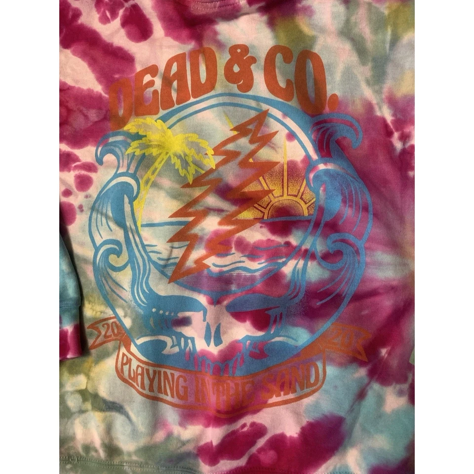 Sudadera con Capucha Grateful Dead & Co HANDMADE PITS 2020Tour Merch SYF Banda Esqueleto Tie Dye Foto 4 de 4