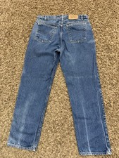 Vintage 90s Levi’s Orange Tab 575-1 Denim Blue Jeans Made In USA Mens Sz 38x31