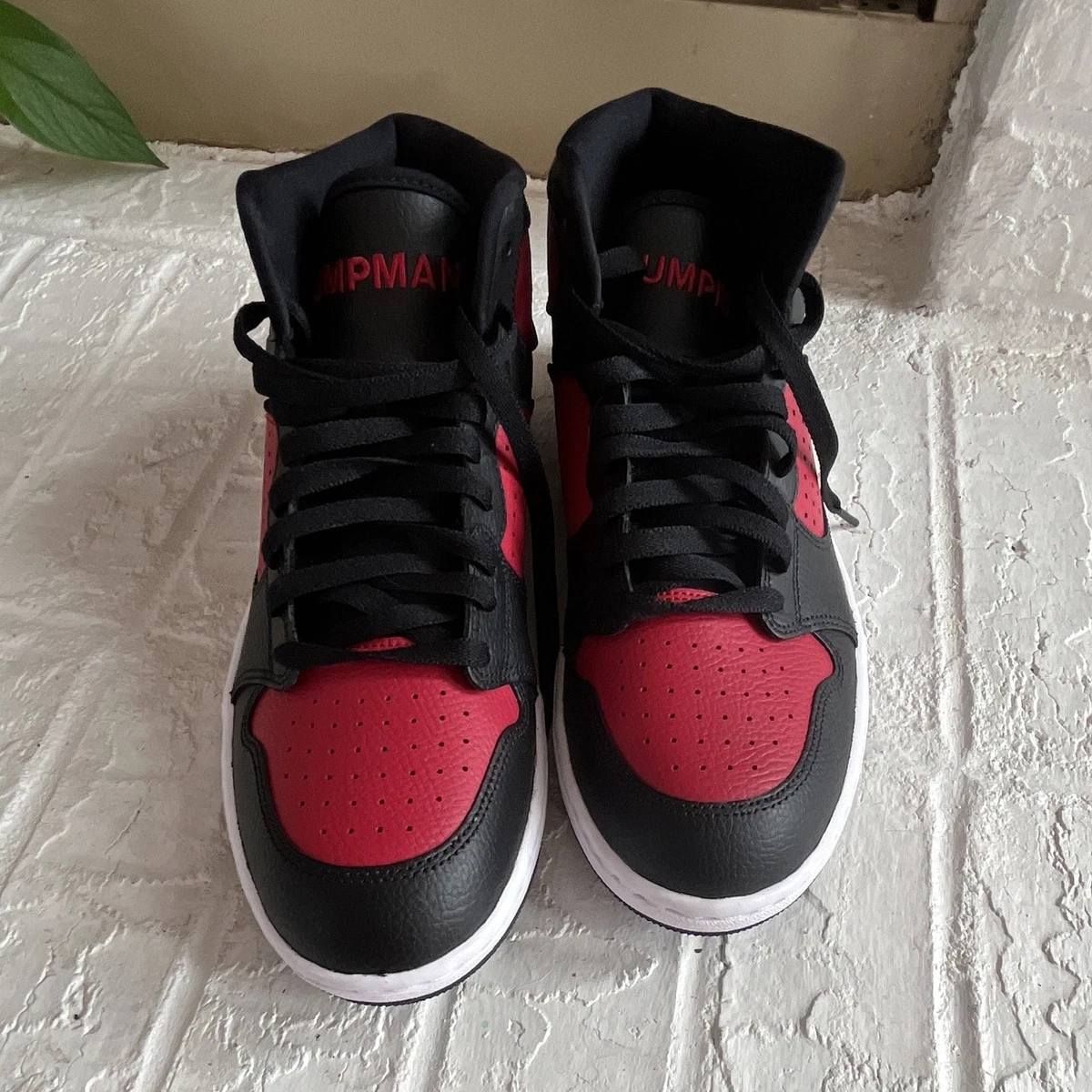 新品未使用　NIKE JORDAN JUMPMAN ブラック/レッド29cm Jordan Jumpman Diamond Mid Black University Red for Sale