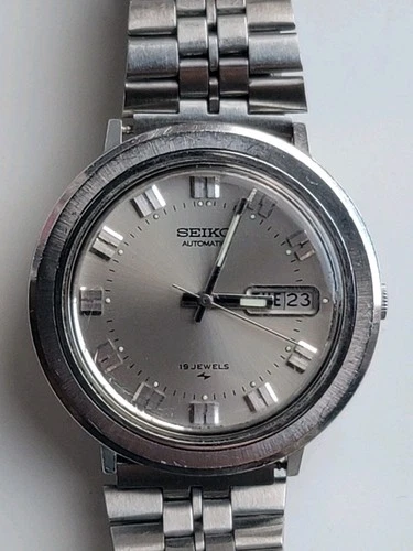 Vintage Seiko 7006-8070 UFO Automatic 1970s Silver Dial Working