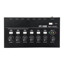 MX600 Ultra Low-Noise 6-Channel Line Mixer Stereo/Single Track  Microphone7148