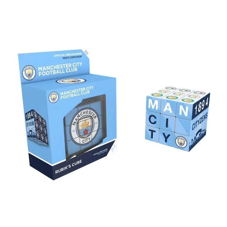 Rubiks Cube 3x3 Puzzle Game Official Manchester City Football Team Club Adult  - Image 4 of 4