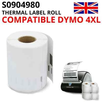 SHIPPING LABELS FOR U 3 x 4XL Rollen (660 Etiketten) Dymo Kompatibel Etiketten (4x6") (104x159mm) S0904980