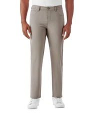 Members Mark Men’s Travel 5 Pocket Pant Size 32 X 34 Grey Bisque NEW