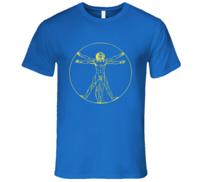 Da Vinci Vitruvian Man Fun Sheldon Cooper Big Bang Theory TV Show T Shirt