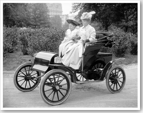 Photo halogénure électrique femme In Pope Waverley voiture voiture automobile argent - Photo 1 sur 1