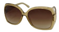 Kenneth Cole Reaction Womens Crystal Brown Square Plastic Sunglass KC1286. 45F
