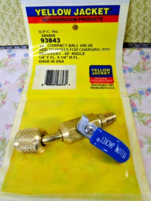 Ball Valve Compact 1/4'' w/45 Degree Angle 1/4''  x  1/4''