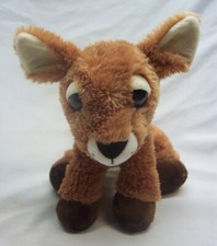 Aurora BIG EYED SOFT BROWN BABY DEER DOE 9" Plush Stuffed Animal TOY