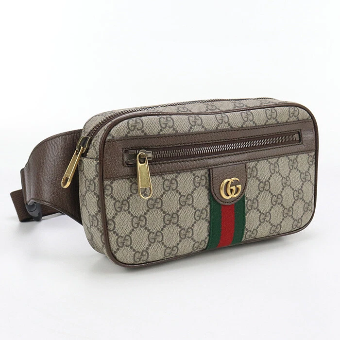 GUCCI 574796 Ofidia Body Bag GG Supreme Canvas noir homme