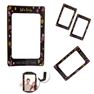 Photo Booth Frame Prop Rectangle Let S Party Selfie Fun Birthday Wedding Hen Ebay