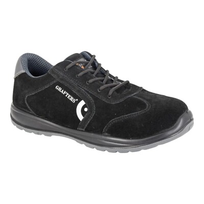 Herren Grafters Sicherheitsschuhe Turnschuhe Leicht Stahlkappe Arbeitsstiefel Pumps
