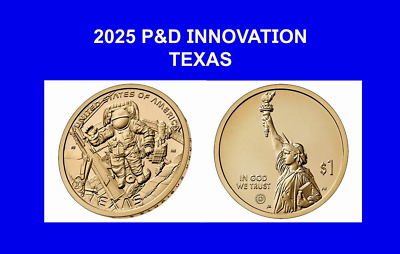 2025 P&D American Innovation Texas $1 Coin 2-COIN SET | eBay