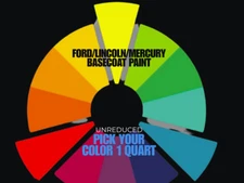 FORD/LINCOLN/MERCURY BASECOAT PAINT(UNREDUCED)PICK YOUR COLOR- 1 Quart SZ922268