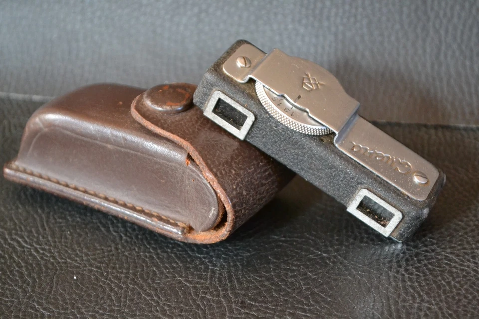 Telémetro universal soviético URSS LOMO SMENA para medición de distancia y estuche Foto 3 de 4