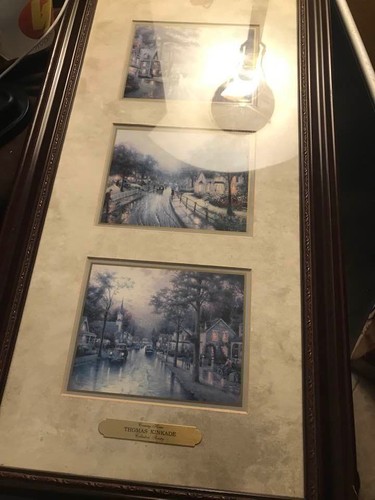 Thomas Kinkade Coming Home Collectors Society 3 Art Prints Framed FEB 26 2003 - Picture 2 of 4