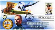 AO 3330,1999, William “Billy” Mitchell, First Day Cover, Add-on Cachet, SC 3330,