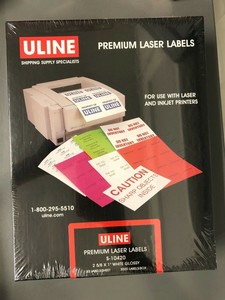 glossy laser labels