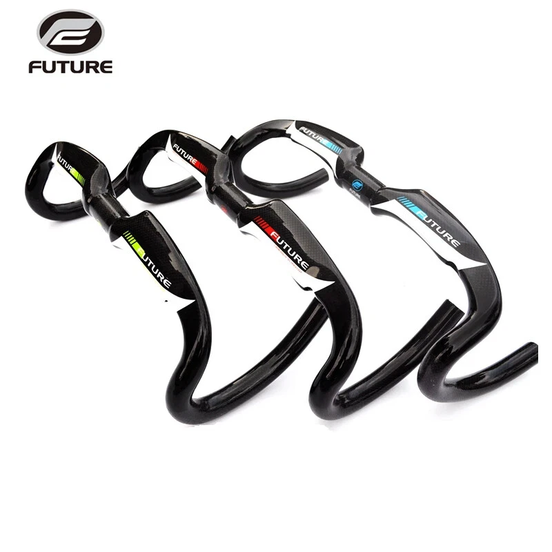 Carbon Road Bike Handlebar Bicycle Bent Bar 400/420/440mm Bike Parts Glossy - Image 4 of 4