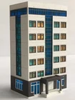 1/160 N Scale Train Railway Modern City Tall Business Building White Model 15cm
