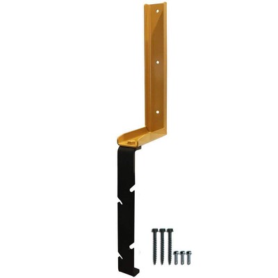 The Fix-A-Fence Post Repair Bracket Heavy Duty Powder Coated Steel w/ Fasteners