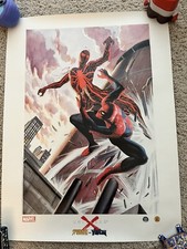Universo X Spider-Man vs Venon Impresión Fuerzas Dinámicas Marvel Alex Ross Arte 18x24”