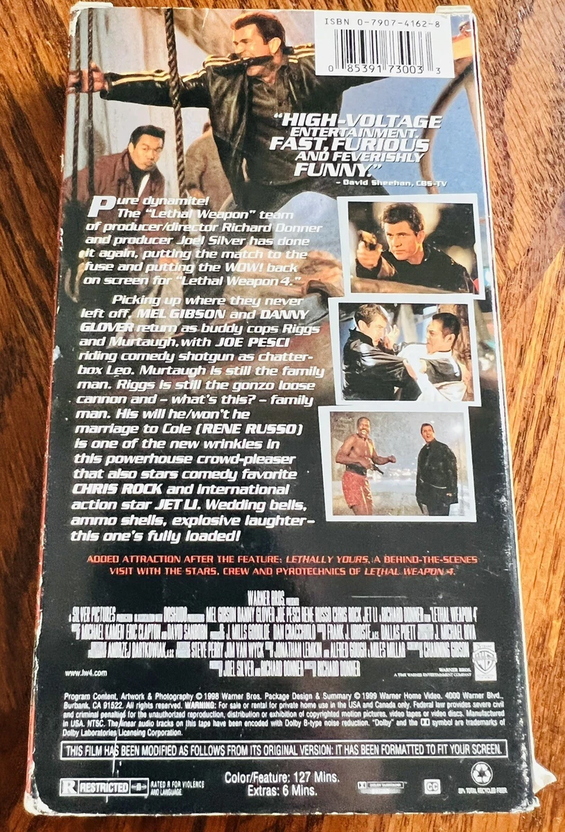 Lethal Weapon 4 (VHS, 1999, Collectors Edition) 85391730033 | eBay