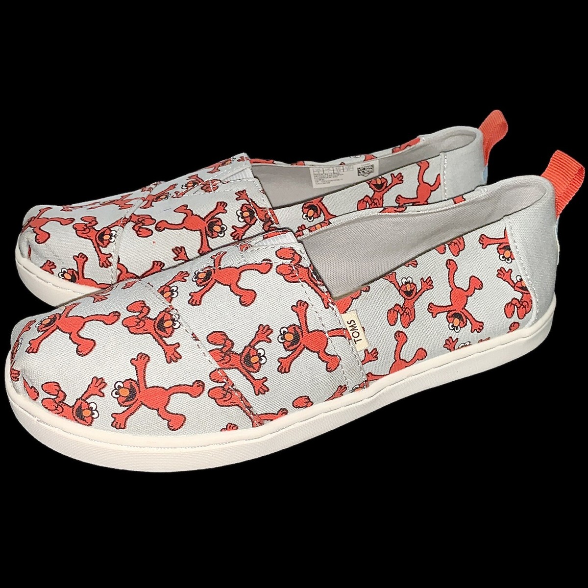 Elmo Sesame Street Shoes Toms TOMS Elmo Printed Canvas Shoes UK