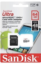 2X SanDisk 64GB Ultra Class 10 Micro SD Card Extreme Drone DJI Xiaomi Samsung