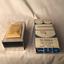 Bud Radio CU-3006-A Combination Snap Screw Type Aluminum  Minibox Vintage Nos